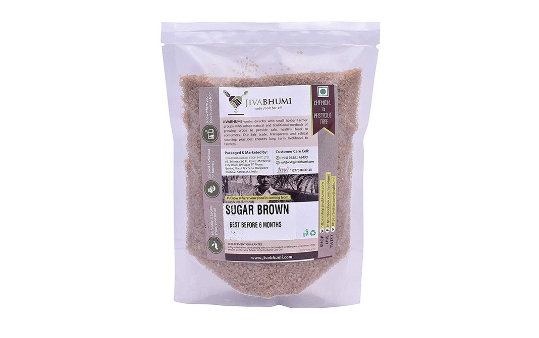 JivaBhumi Sugar Brown    Pack  1 kilogram